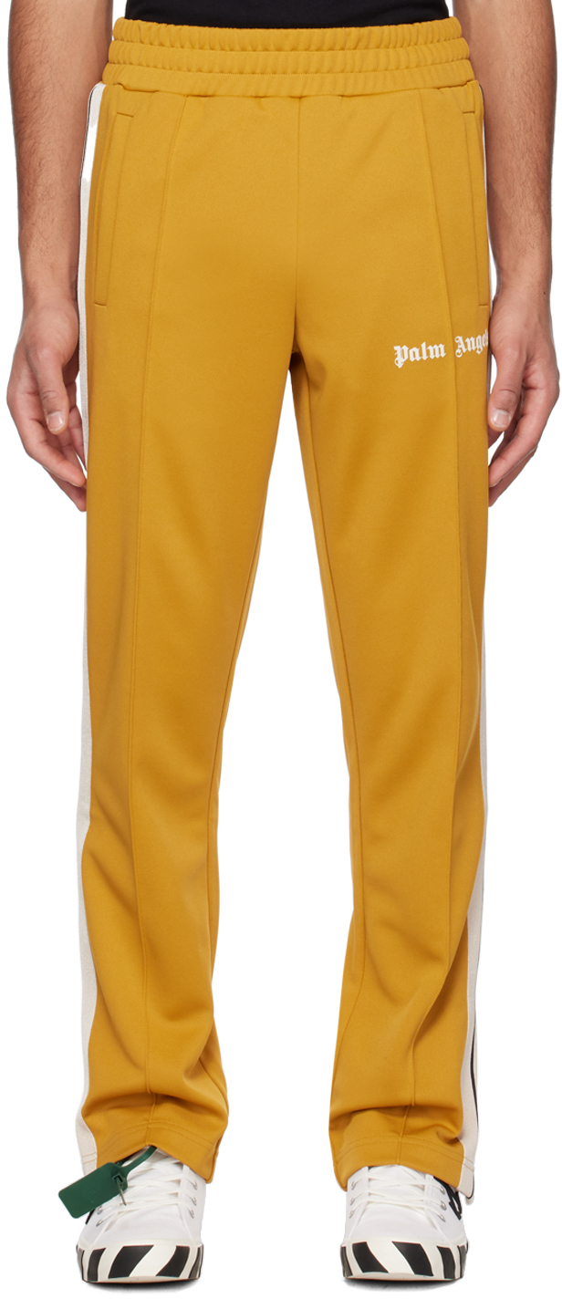 Palm Angels: Yellow Classic Track Pants | SSENSE