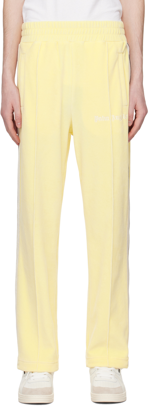 Palm Angels Yellow Pinched Track Pants In Yellow Off White