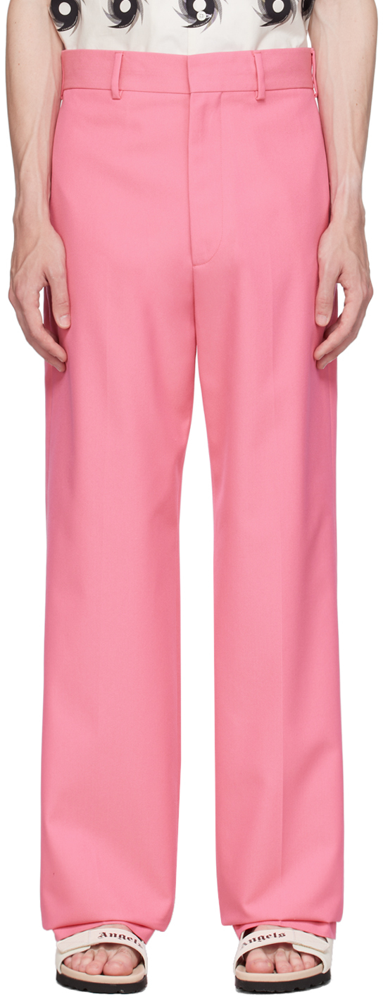 Pink Sonny Trousers by Palm Angels on Sale