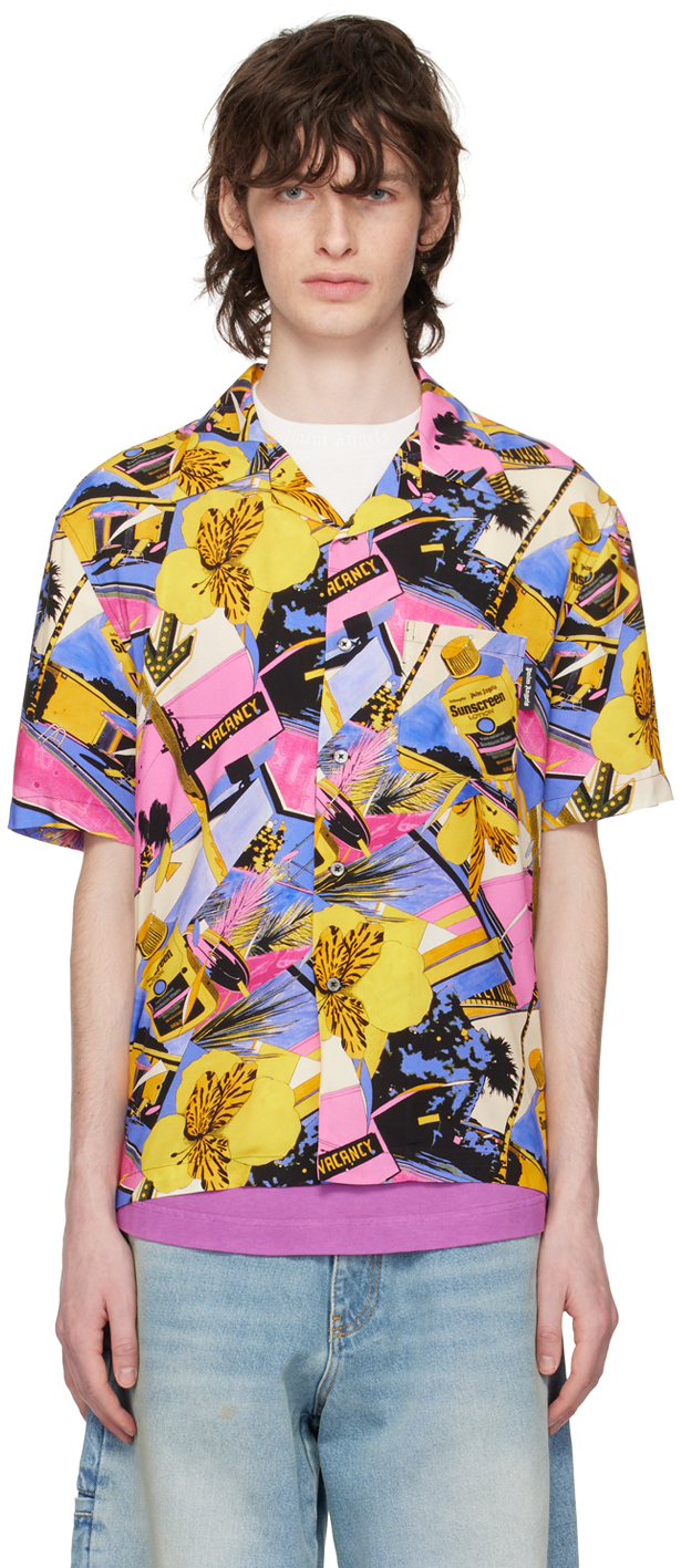 Palm Angels: Multicolor Miami Mix Bowling Shirt | SSENSE UK