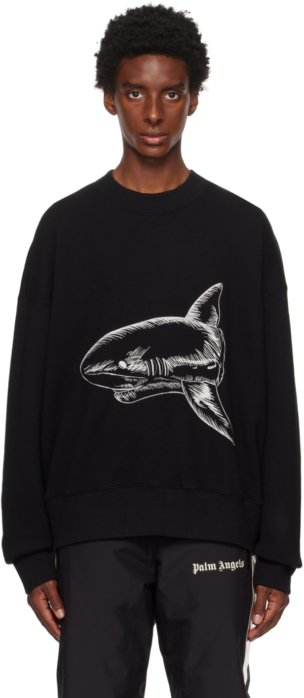 Black Split Shark Sweatshirt