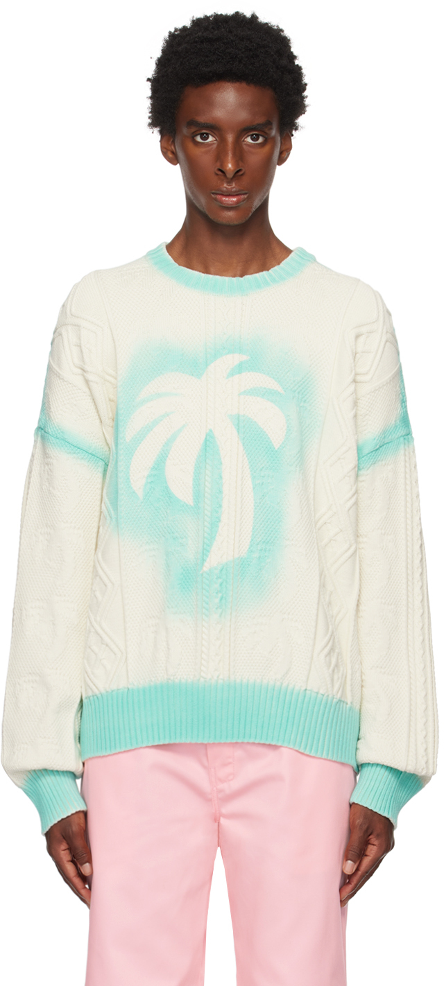 Off-White Sprayed Palm Sweater