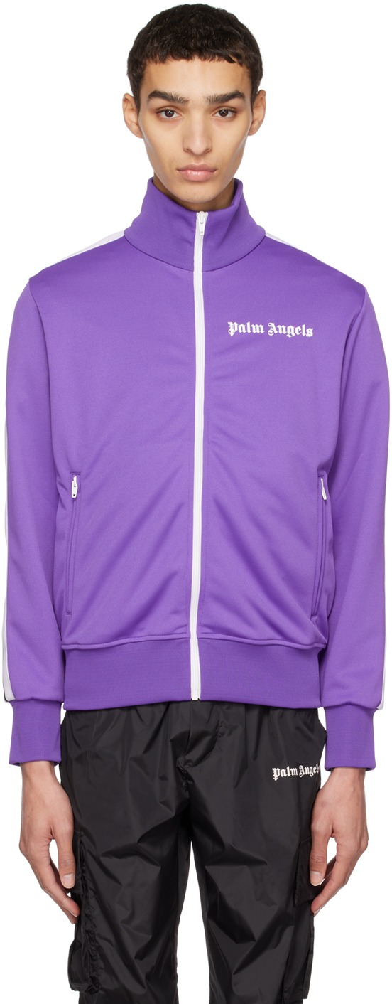 Palm Angels: Purple Classic Track Jacket | SSENSE UK