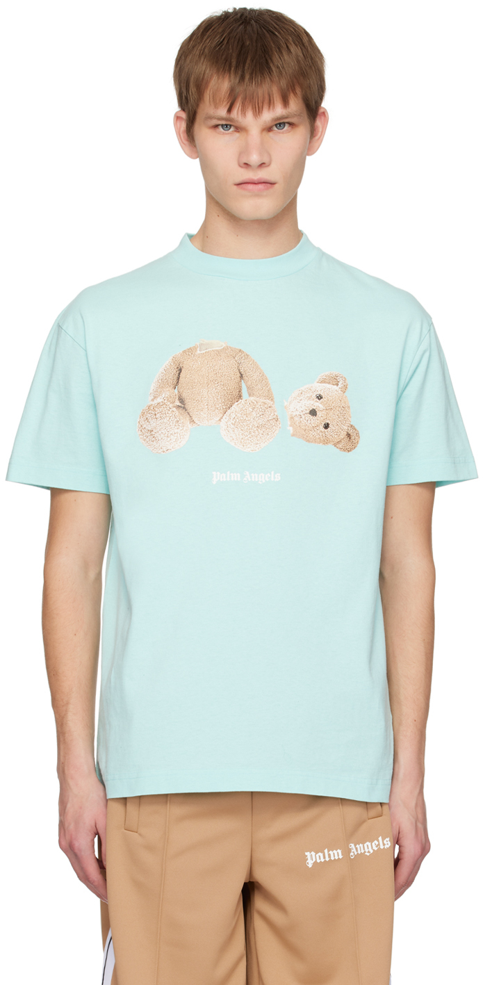 Palm Angels Blue Bear T-Shirt