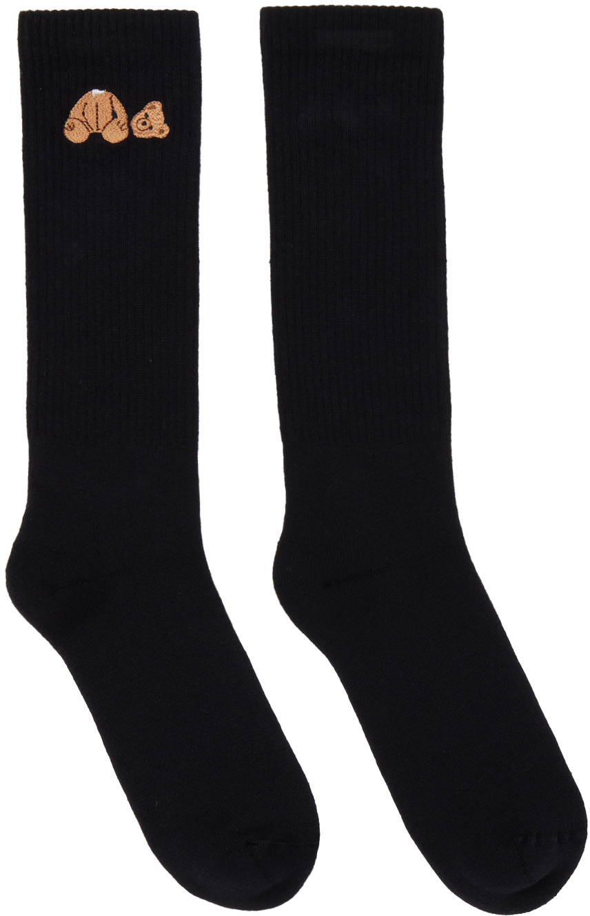 Black Bear Socks by Palm Angels on Sale