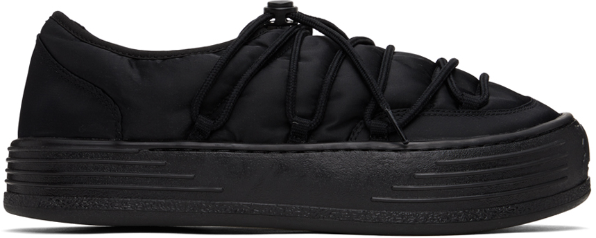 Palm Angels Snow Puffed Sneakers In Black