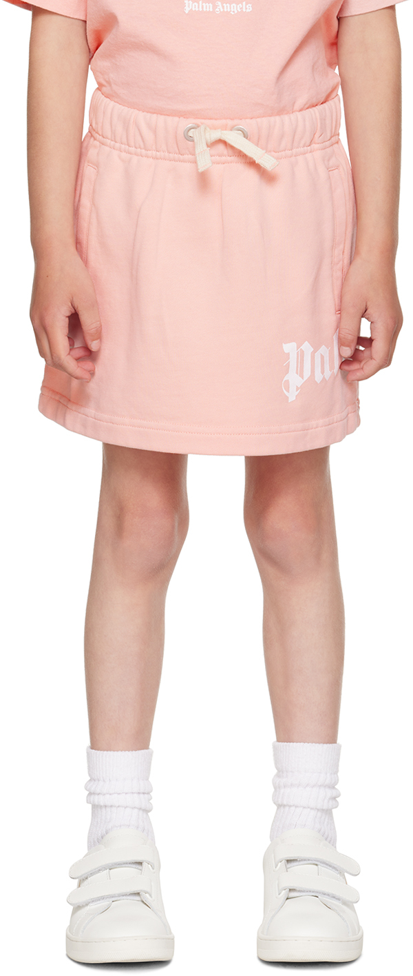 Palm Angels Kids Pink Printed Skirt
