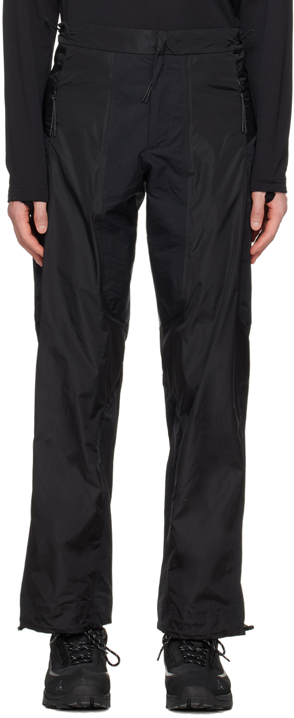 _J.L - A.L_: Black Paneled Lounge Pants | SSENSE Canada
