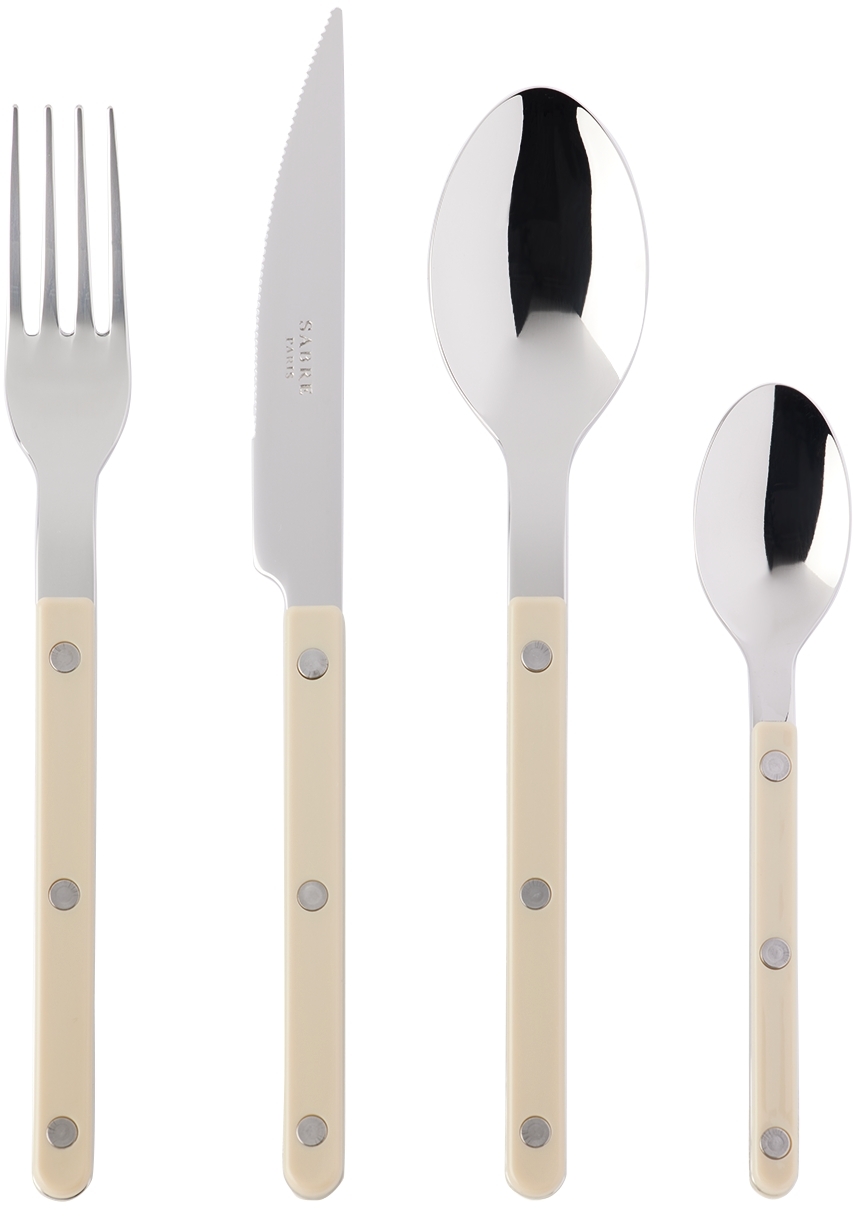 Beige Bistrot Brilliant Flatware Set, 24 pcs