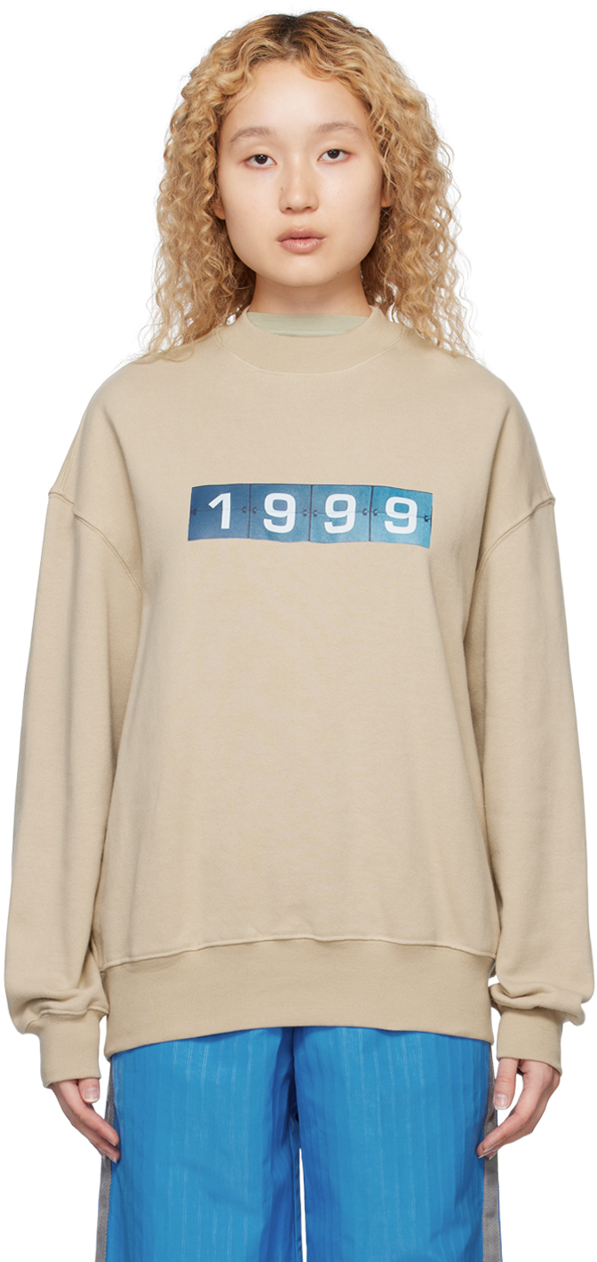 SSENSE Exclusive Beige 'Blue 1999' Sweatshirt