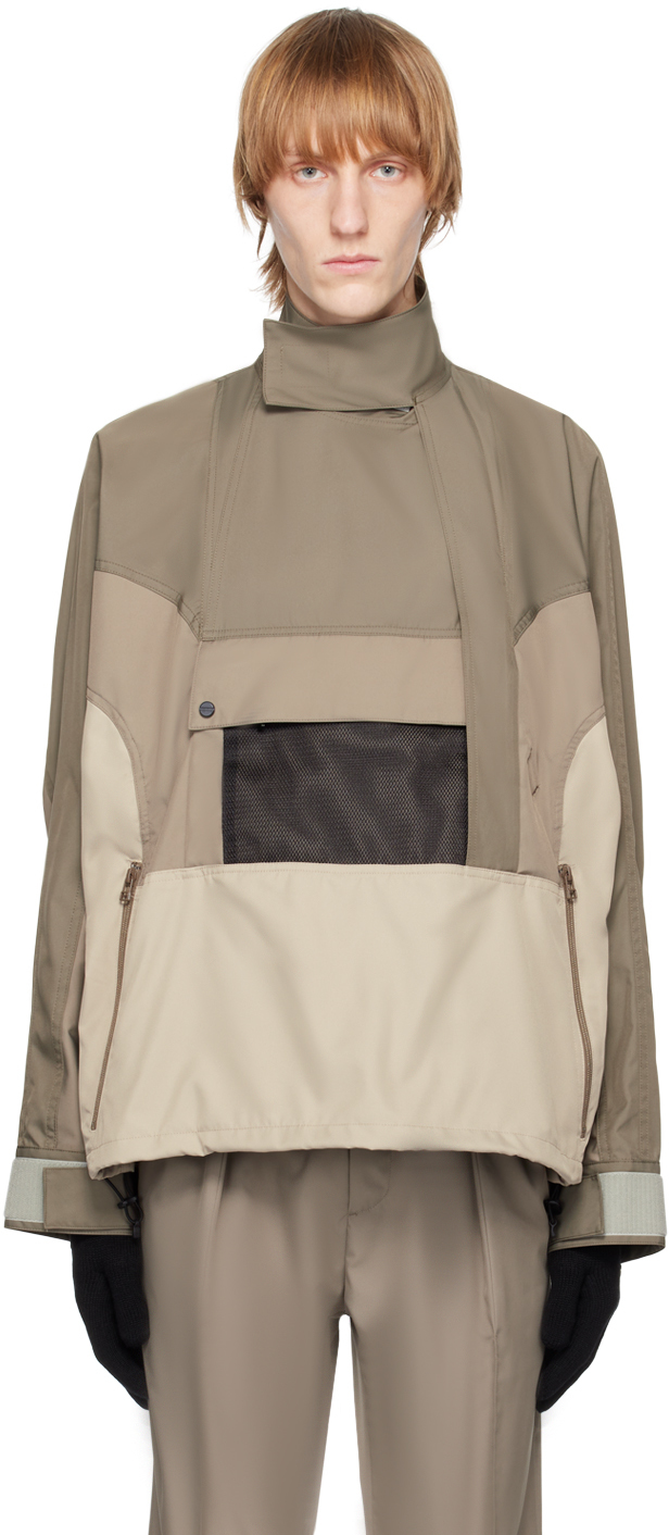 Meanswhile Taupe Graduation Combine Jacket In Stratum