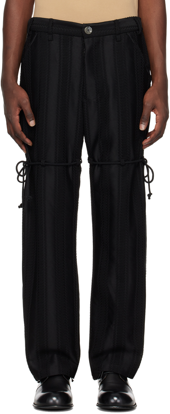 Black Chain Dress Trousers