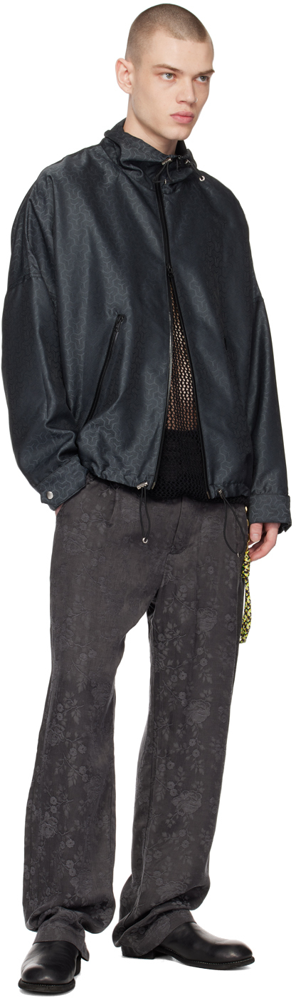 SONG FOR THE MUTE GRAY FLORAL TROUSERS 