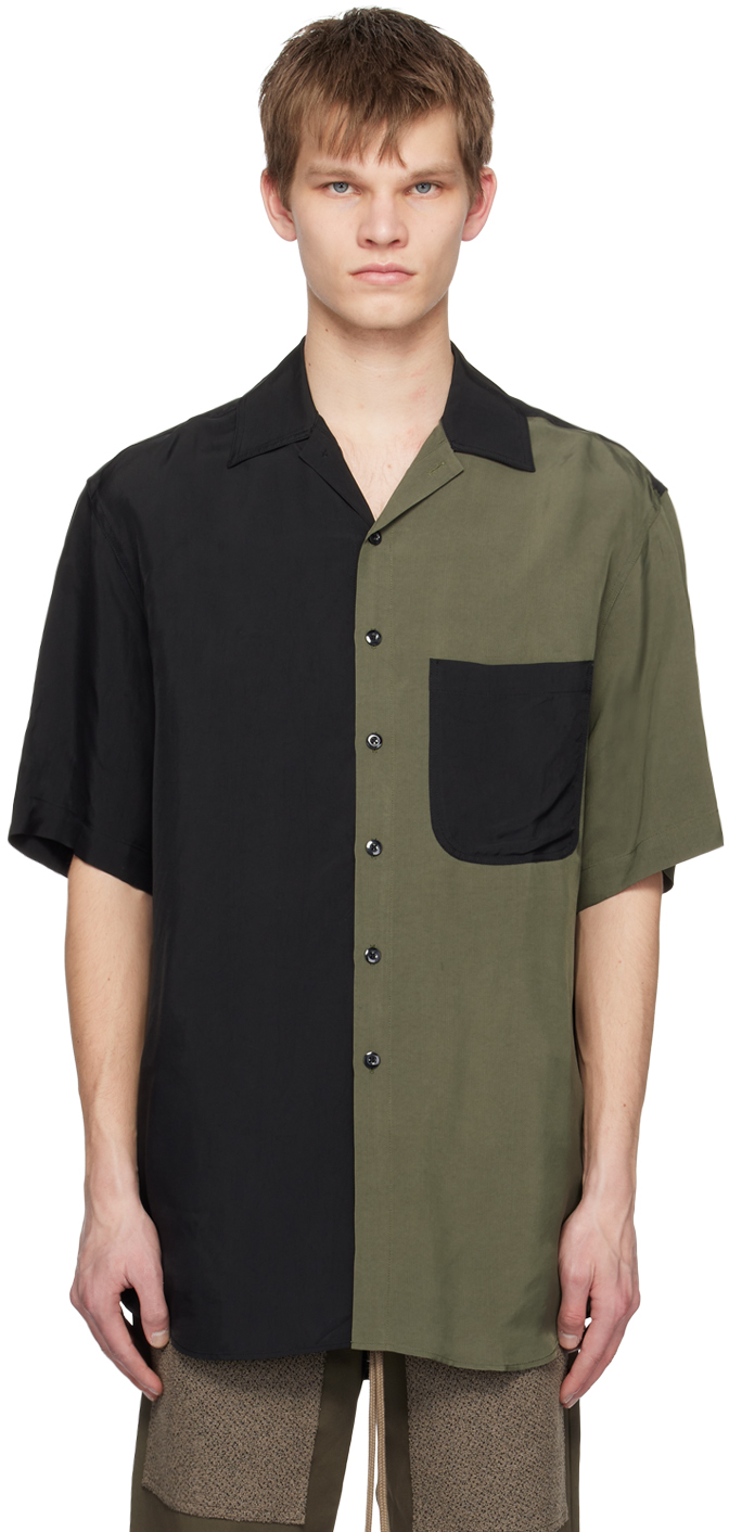 SONG FOR THE MUTE GREEN & BLACK OVERSIZED SHIRT