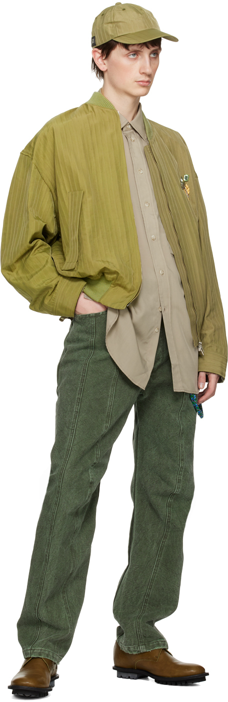SONG FOR THE MUTE TAUPE PATCH SHIRT 
