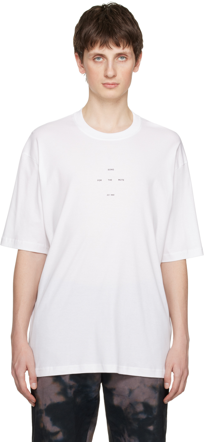 Song for the Mute: White Oversized T-Shirt | SSENSE