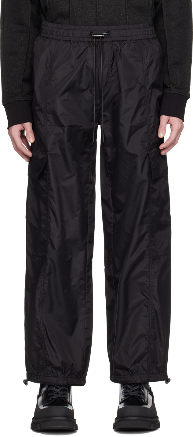 RTA: Black Multi-Pocket Cargo Pants