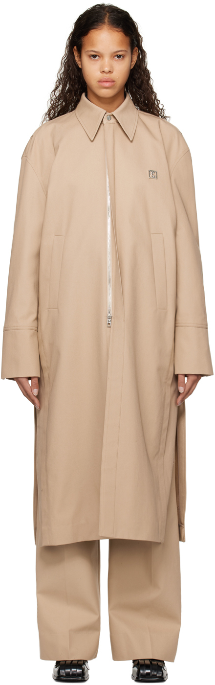 Wooyoungmi: Beige Folding Coat | SSENSE