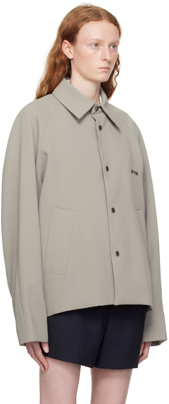 WOOYOUNGMI KHAKI RAGLAN JACKET