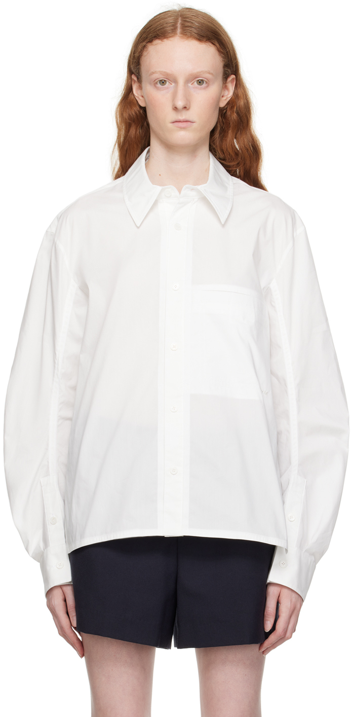 Wooyoungmi White Slit Shirt In White 821w