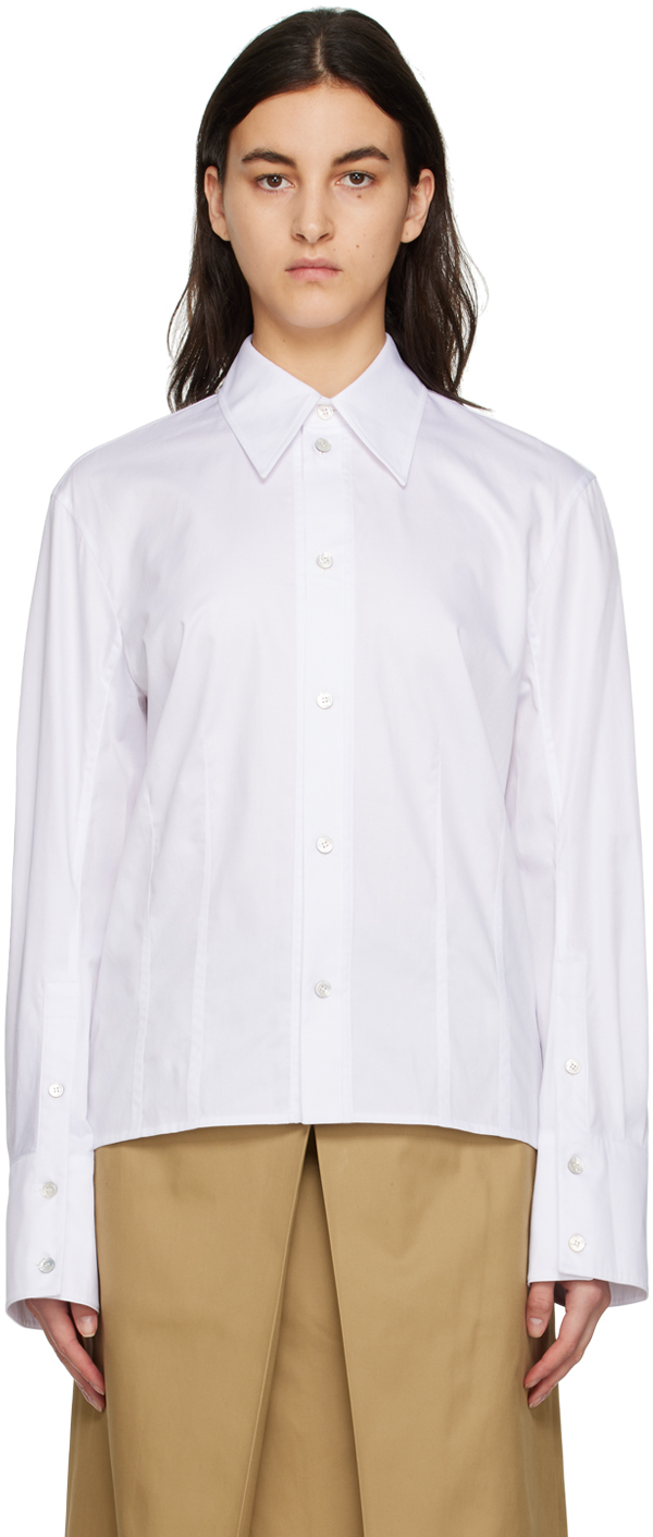 White Slit Shirt by WOOYOUNGMI on Sale