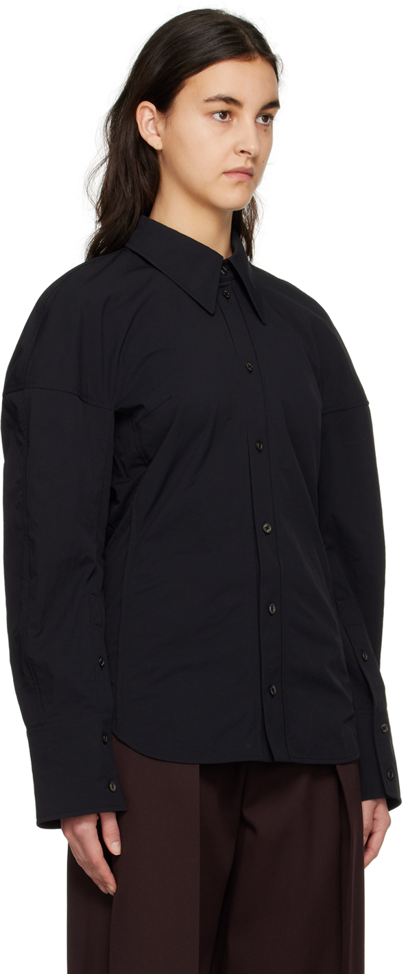 WOOYOUNGMI BLACK PUFF SHIRT 