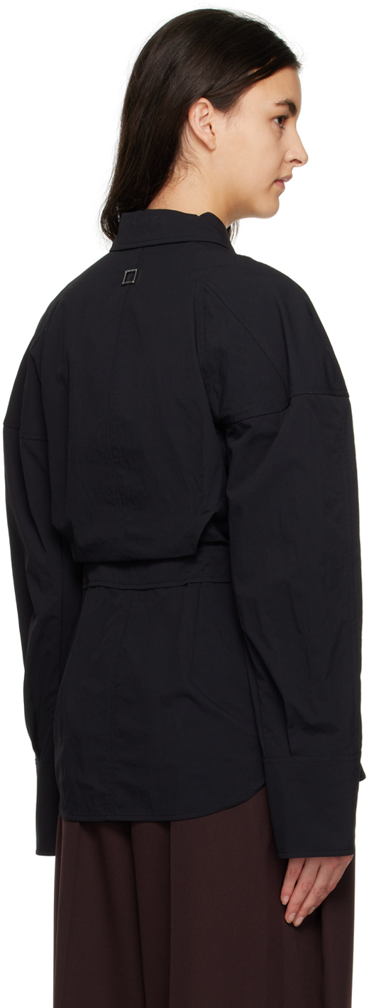 WOOYOUNGMI BLACK PUFF SHIRT 