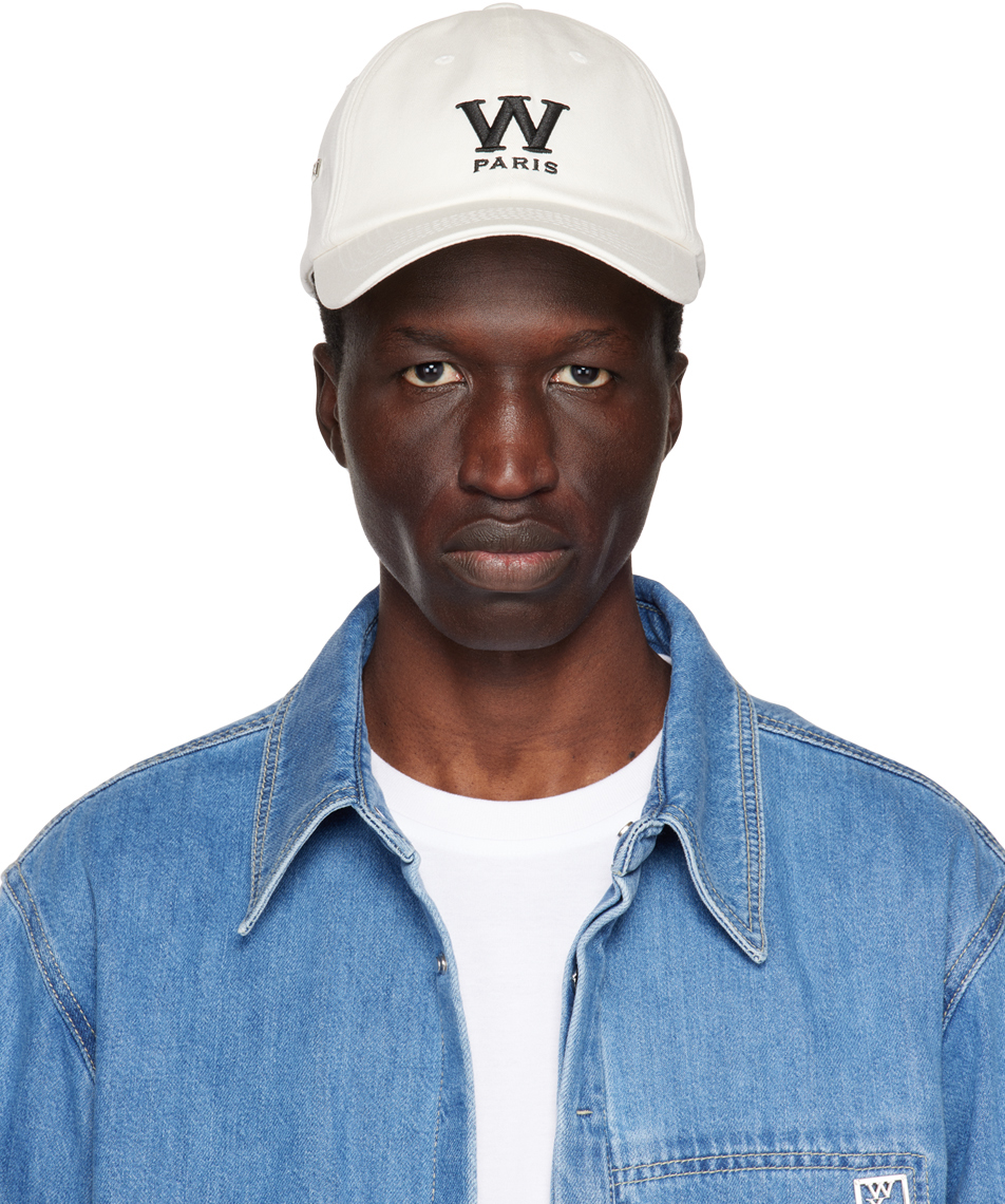Wooyoungmi White W Patch Cap In White 992w