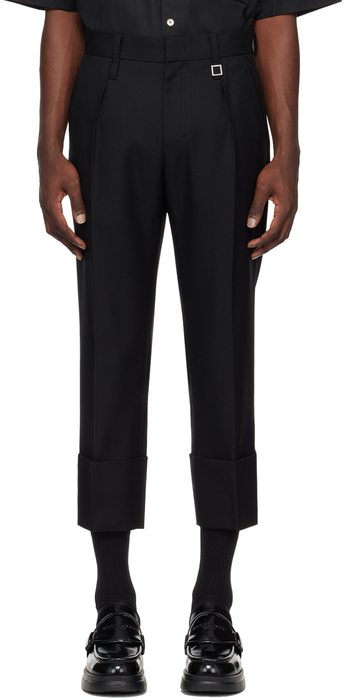 Wooyoungmi Black Cabra Trousers In Black 901b