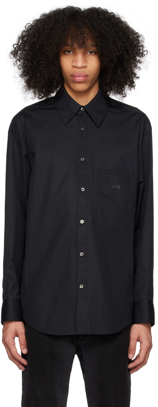 Wooyoungmi Black Printed Shirt In Black 813b