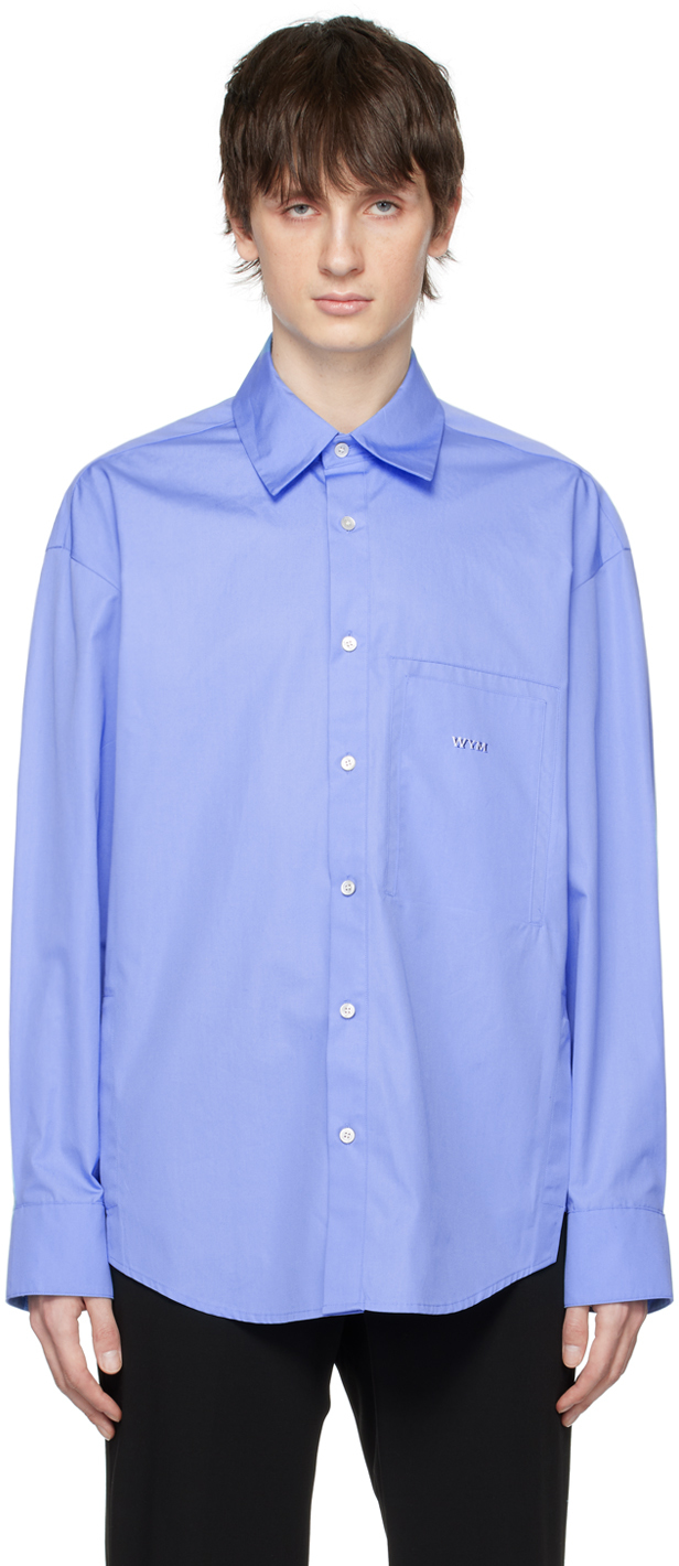 light blue butterfly shirt