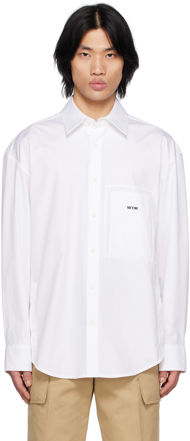 Wooyoungmi: White Patch Pocket Shirt | SSENSE