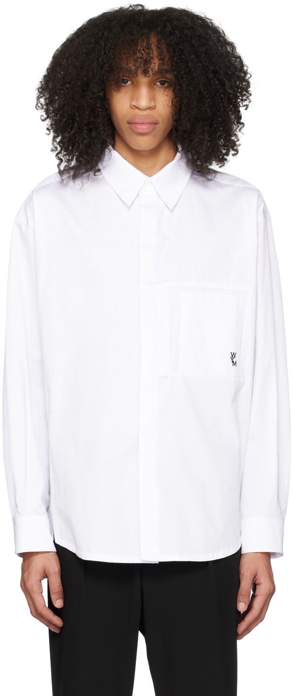 Wooyoungmi White Button-down Shirt In White 806w