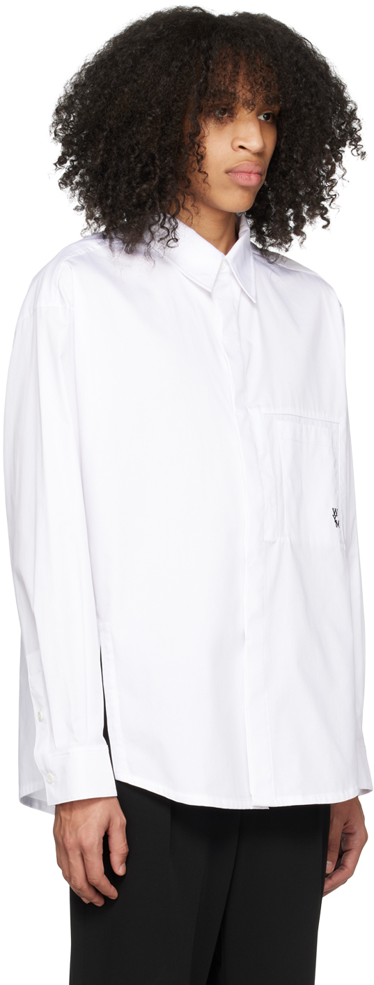 Wooyoungmi White Button-down Shirt In White 806w