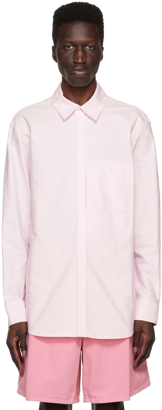 Wooyoungmi Pink Embroidered Shirt In Pink 827p