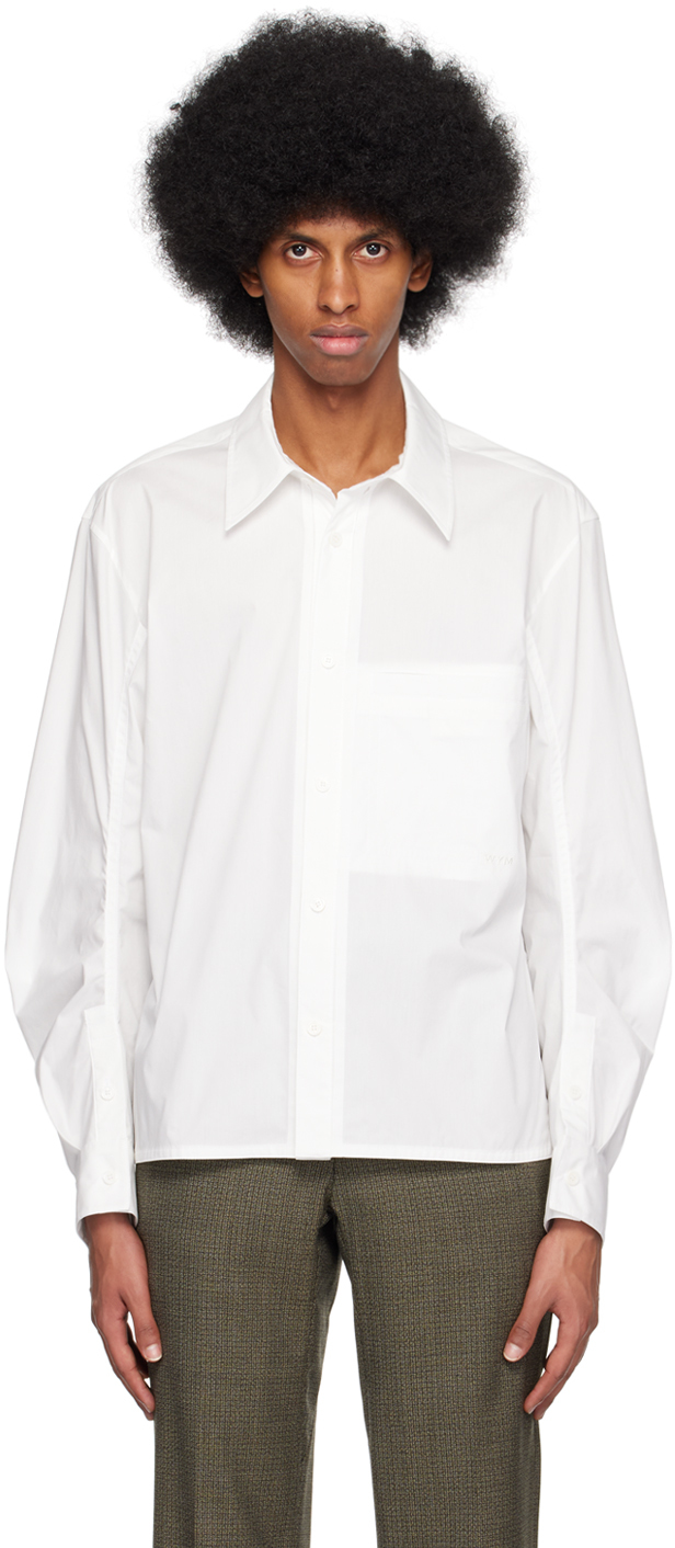 Wooyoungmi White Vented Shirt In White 821w