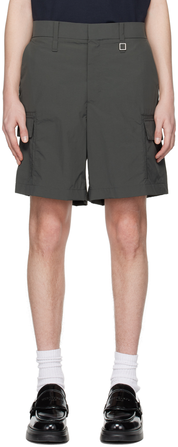 Wooyoungmi Gray Hardware Shorts In Grey 944g