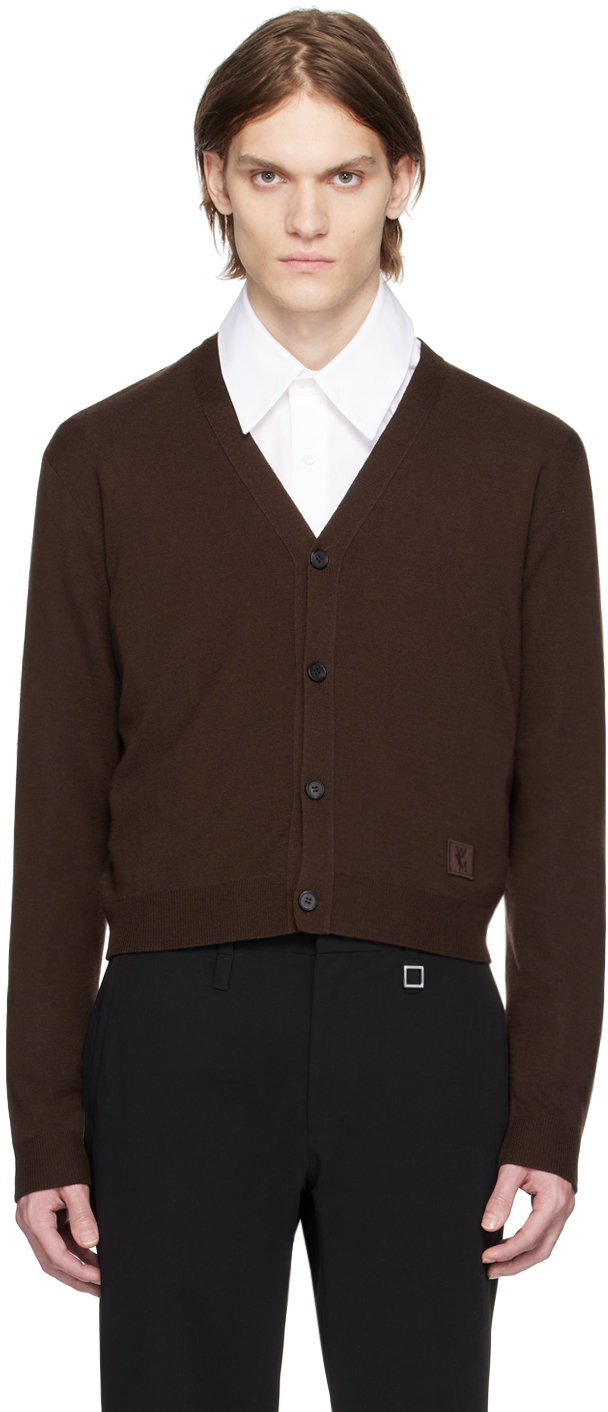 Wooyoungmi: Brown Cropped Cardigan | SSENSE Canada