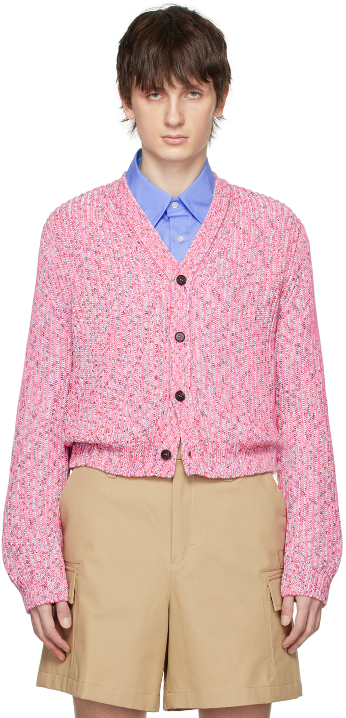 Wooyoungmi Pink Hardware Cardigan In Pink 526p
