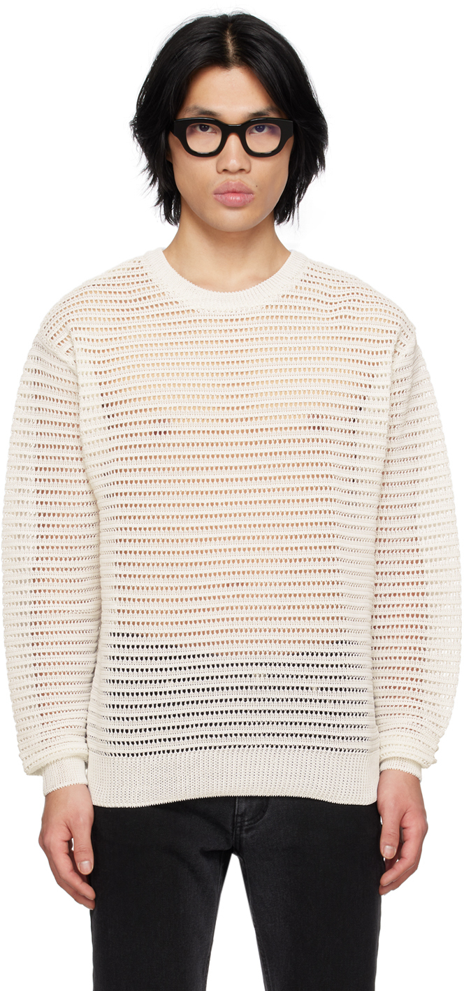 Wooyoungmi White Crewneck Jumper In White 524w