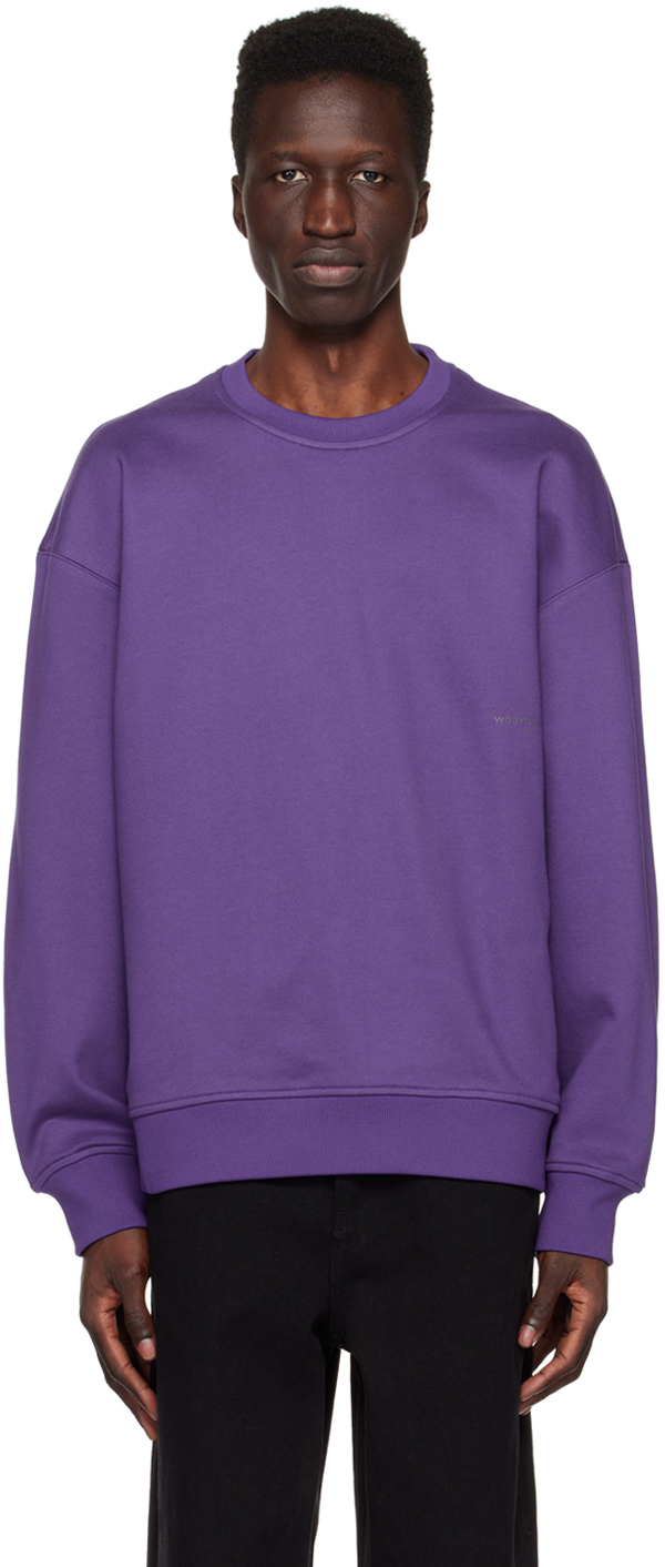 Purple Crewneck Sweatshirt by WOOYOUNGMI on Sale