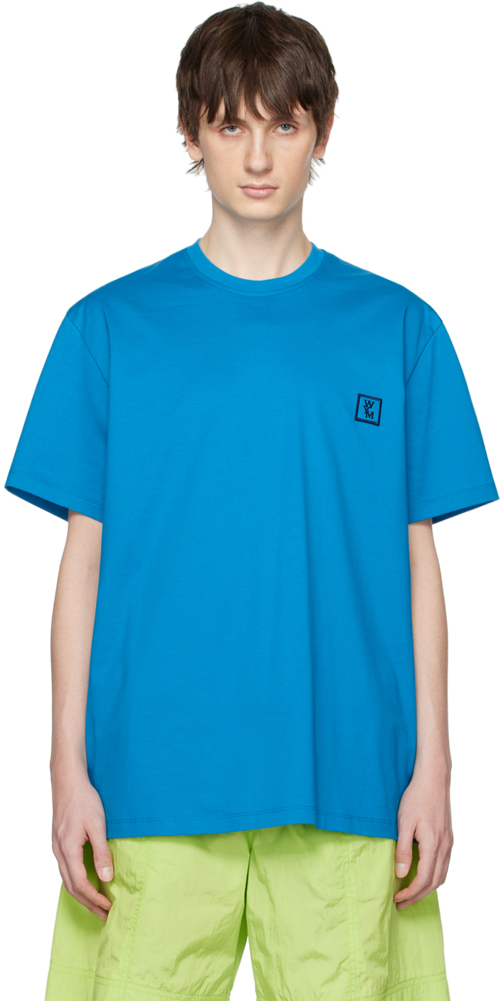 Wooyoungmi: Blue Patch T-Shirt | SSENSE UK