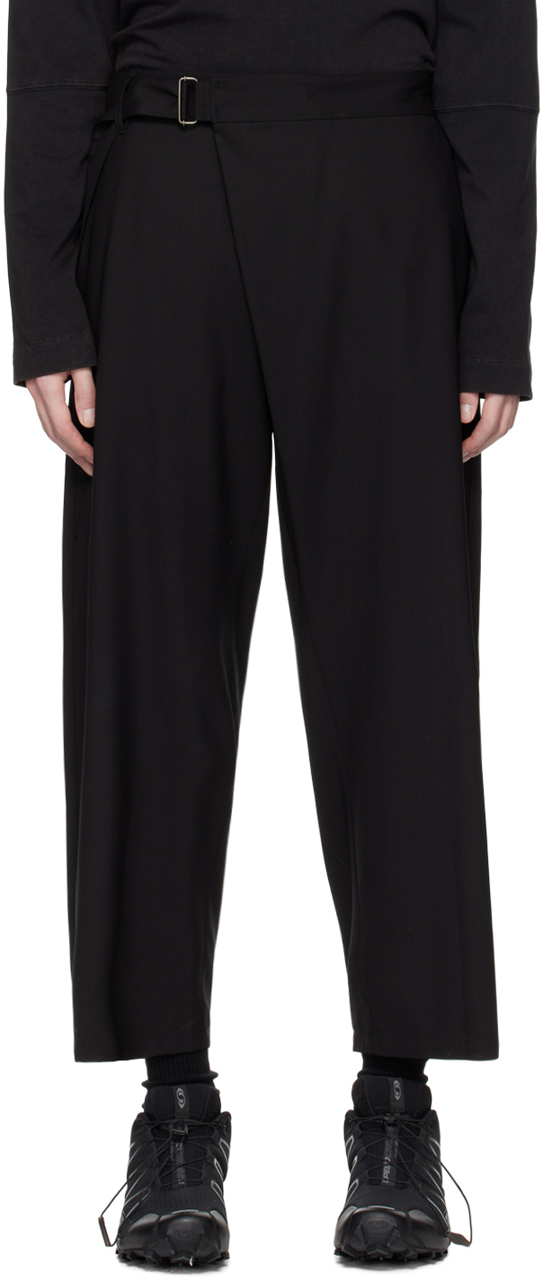 ATTACHMENT Black Wrapped Trousers