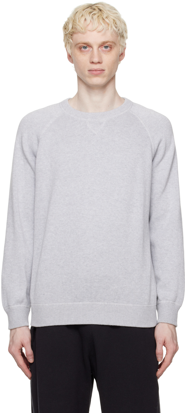 Ghiaia Cashmere Gray Raglan Sweater