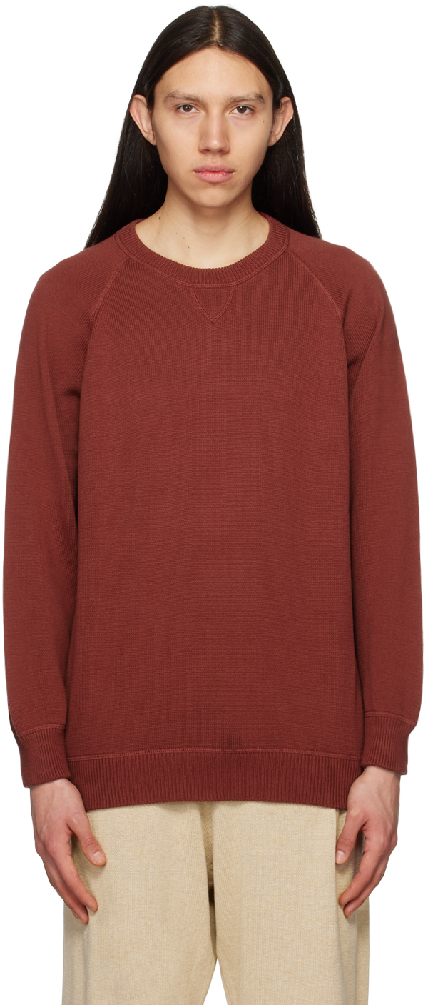 Ghiaia Cashmere Red Raglan Sweater