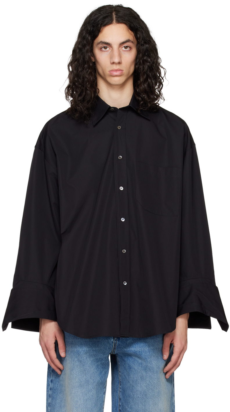 Marina Yee: Black Maxi Shirt | SSENSE Canada
