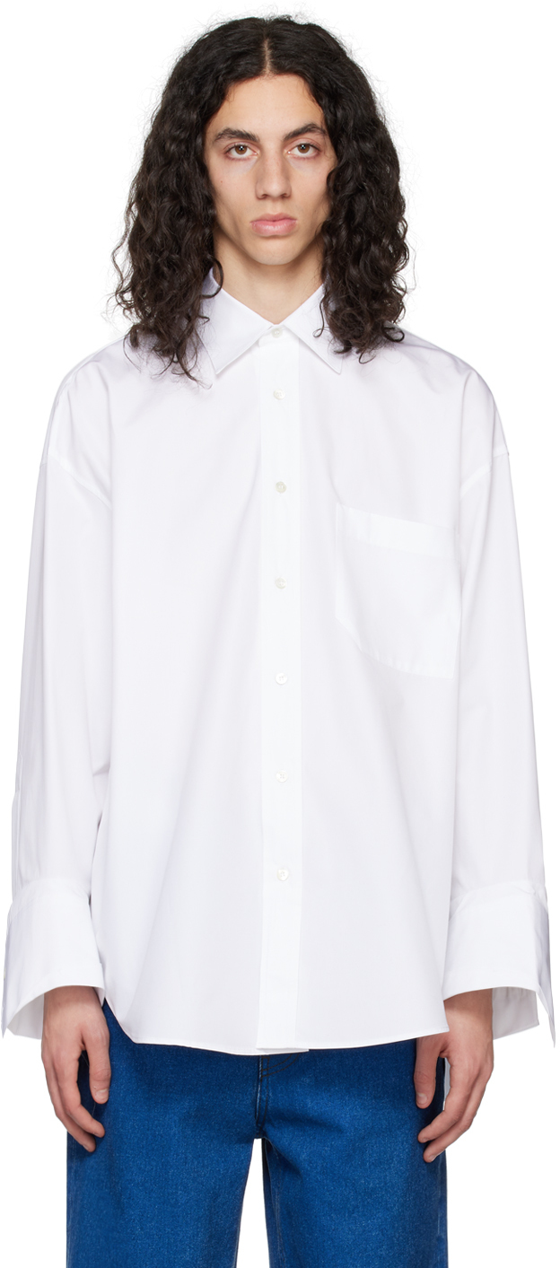 Marina Yee: White Maxi Shirt | SSENSE