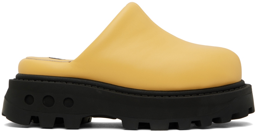 Simon Miller Yellow Grip Bubble Clogs In Butter