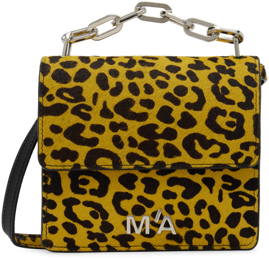 Marques Almeida Yellow Leopard Print Bag