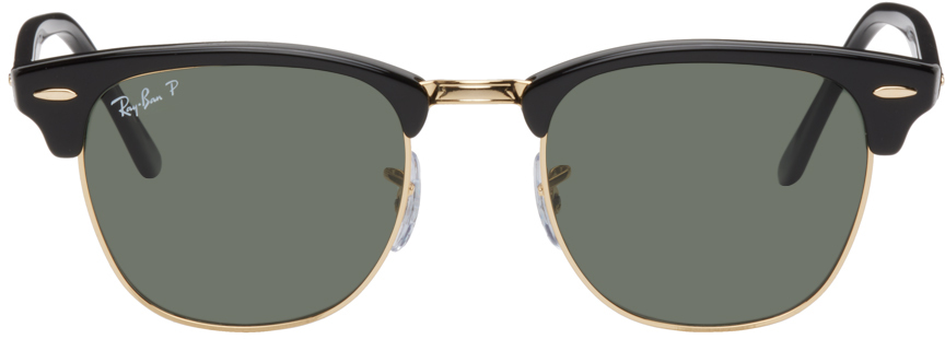 Ray Ban Black Clubmaster Sunglasses In 901/58